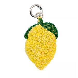 Zara beaded lemon charm from their "Fruit Garden" collection Keychain NWT